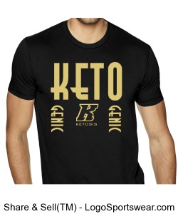 KETO GENIC (DARK) BLACK AND GOLD Design Zoom